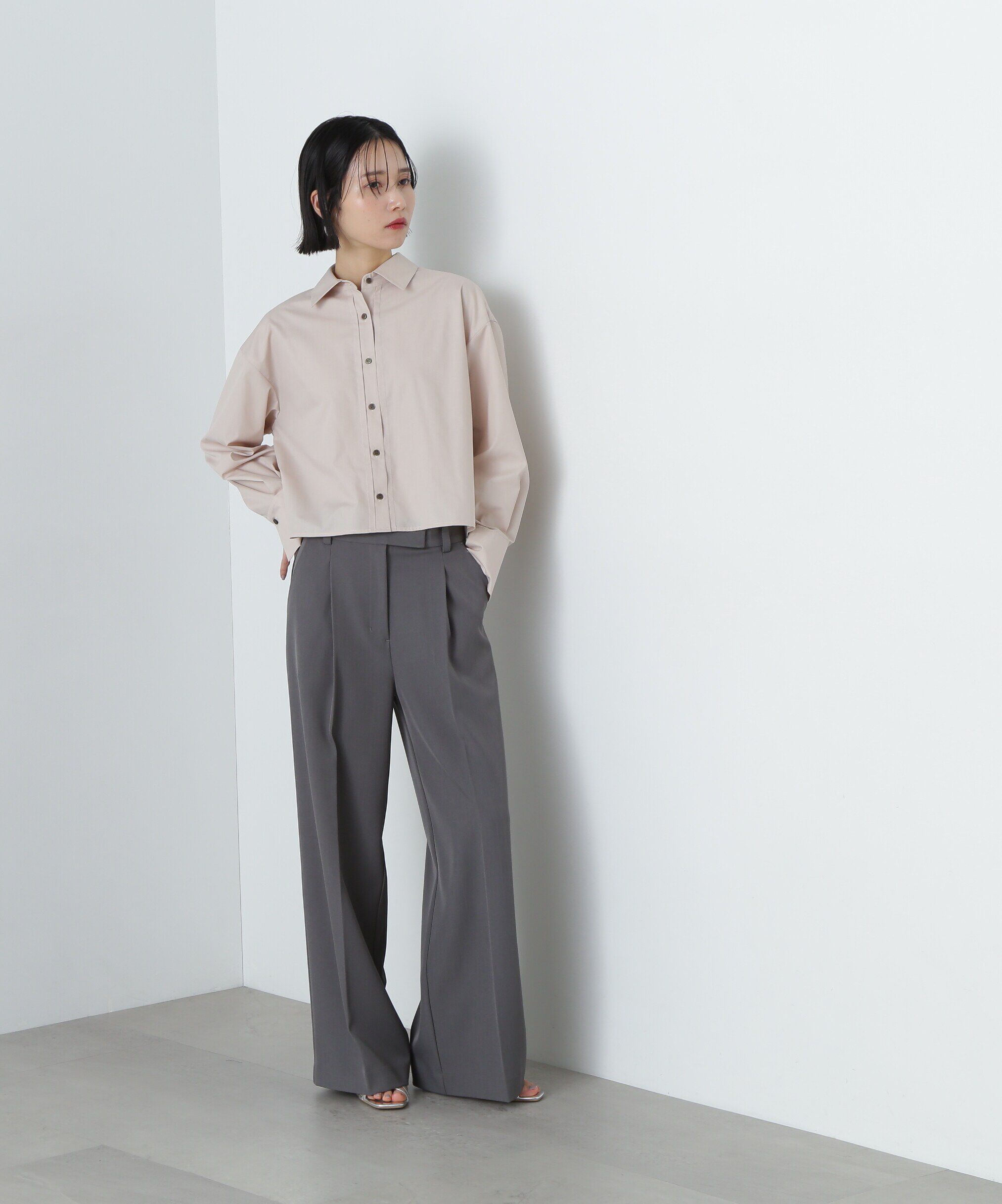  「バックプリーツショートシャツ」|シャツ・ブラウス|