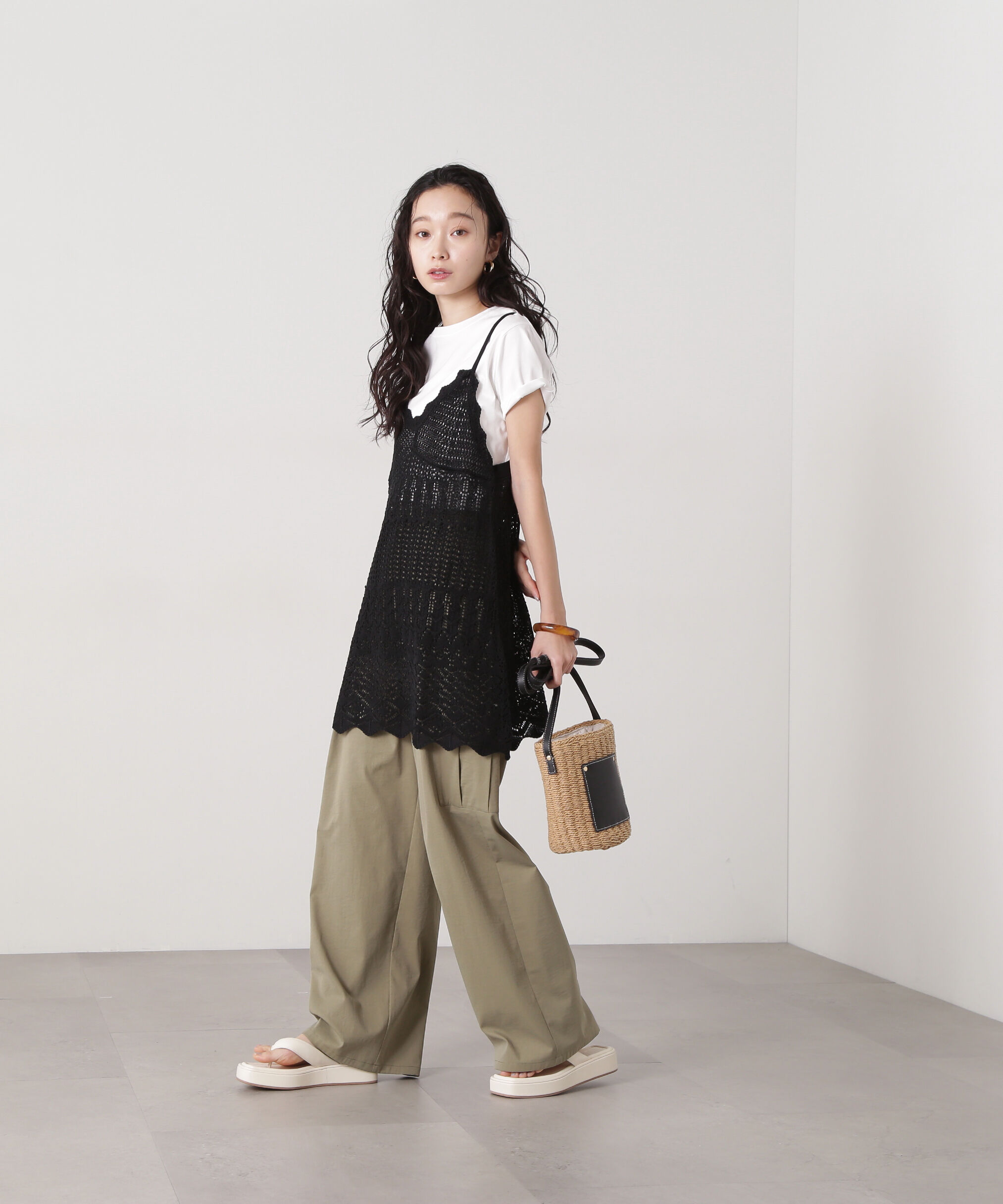  「カギアミ風ニットビスチェ」|ニット・セーター|