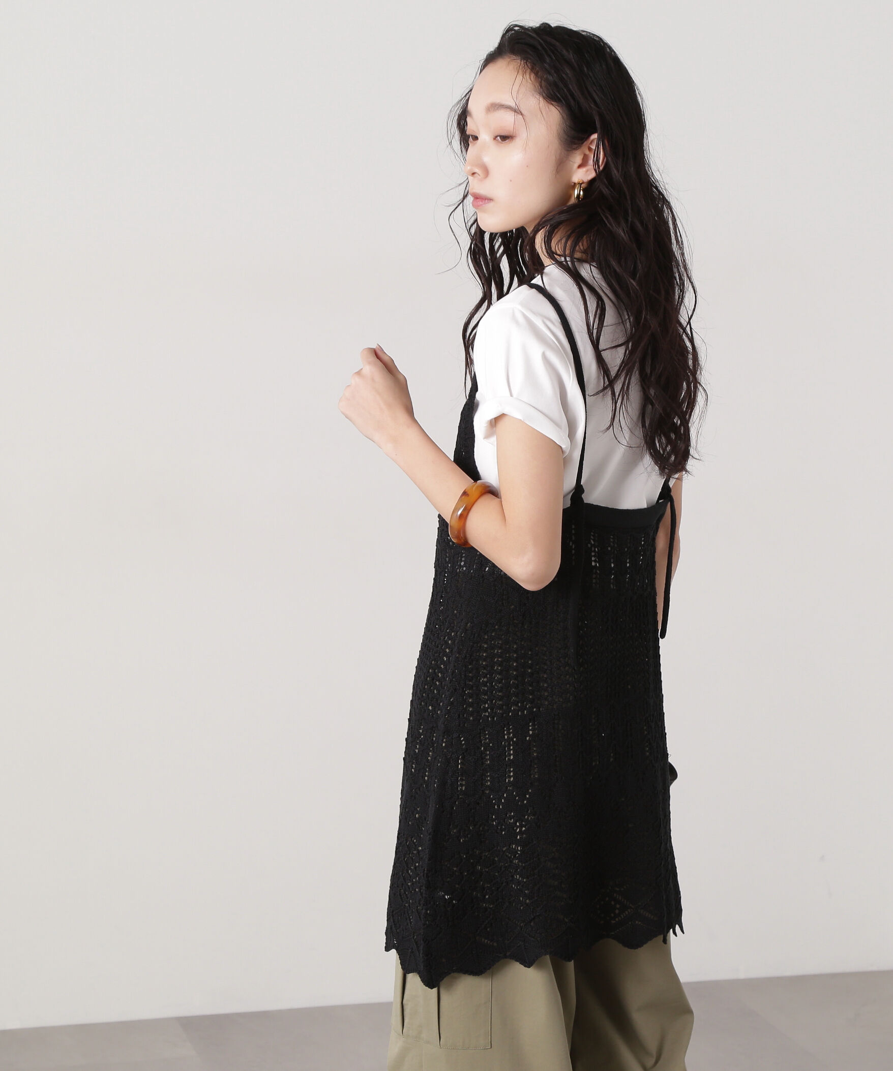  「カギアミ風ニットビスチェ」|ニット・セーター|