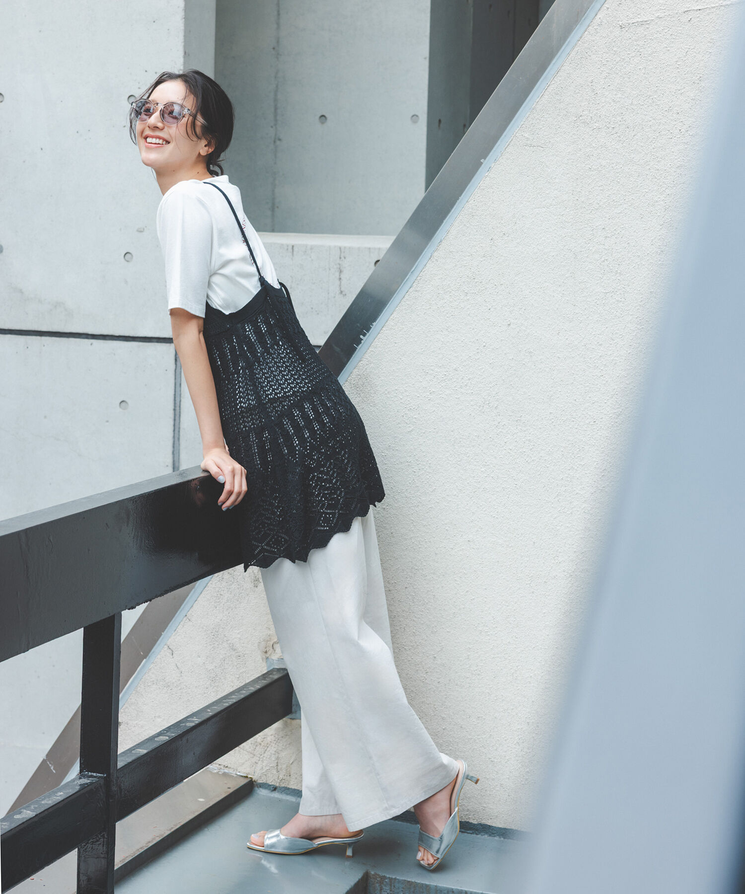  「カギアミ風ニットビスチェ」|ニット・セーター|