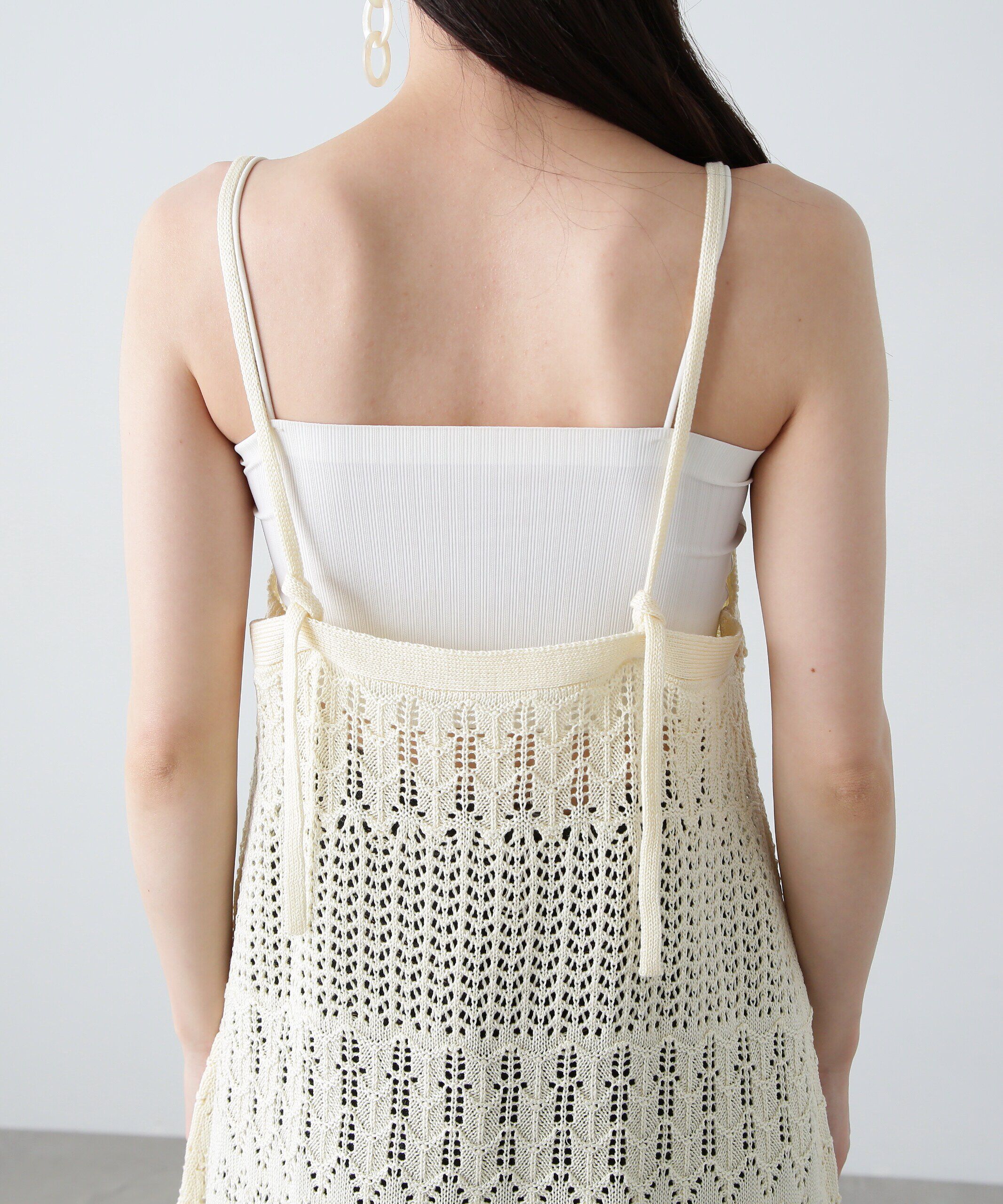  「カギアミ風ニットビスチェ」|ニット・セーター|