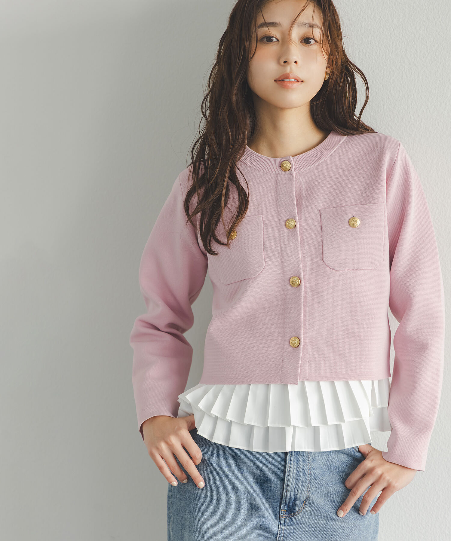  「プリーツヘムブラウス」|シャツ・ブラウス|