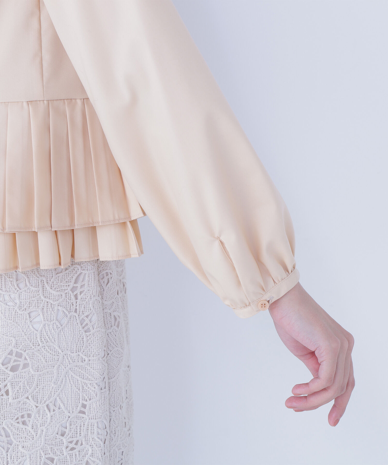  「プリーツヘムブラウス」|シャツ・ブラウス|