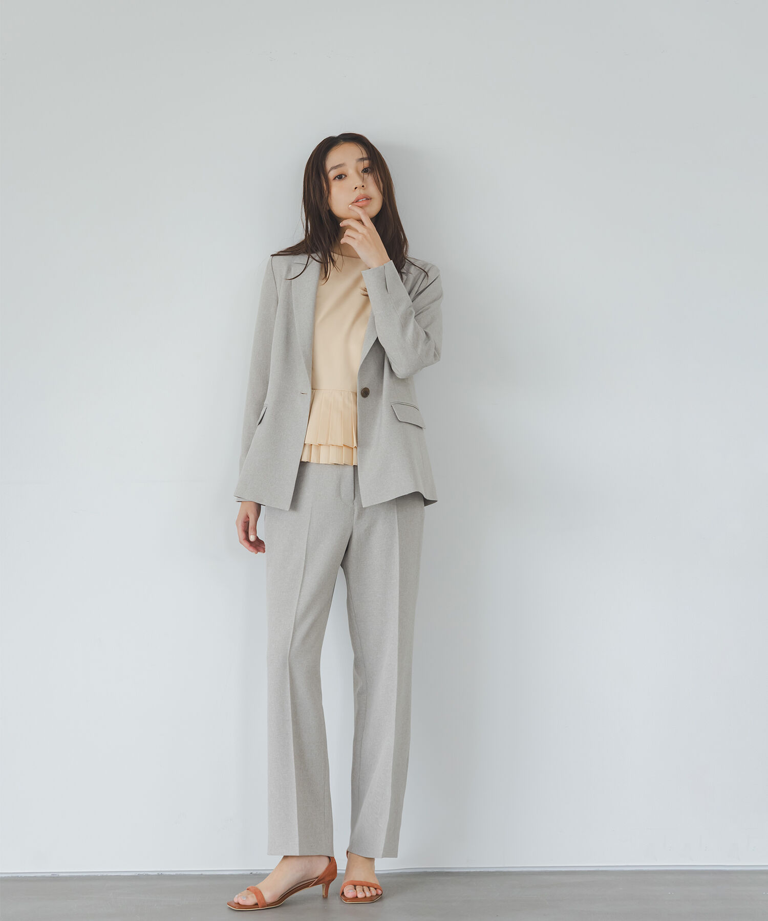  「プリーツヘムブラウス」|シャツ・ブラウス|