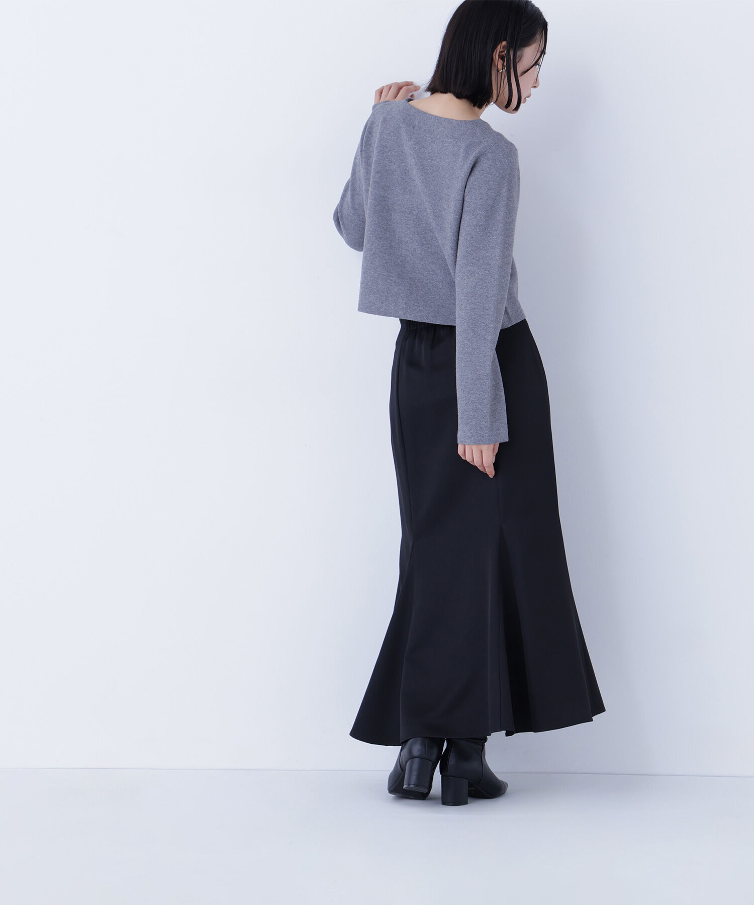  「ヘム切替マーメイドスカート」|スカート|