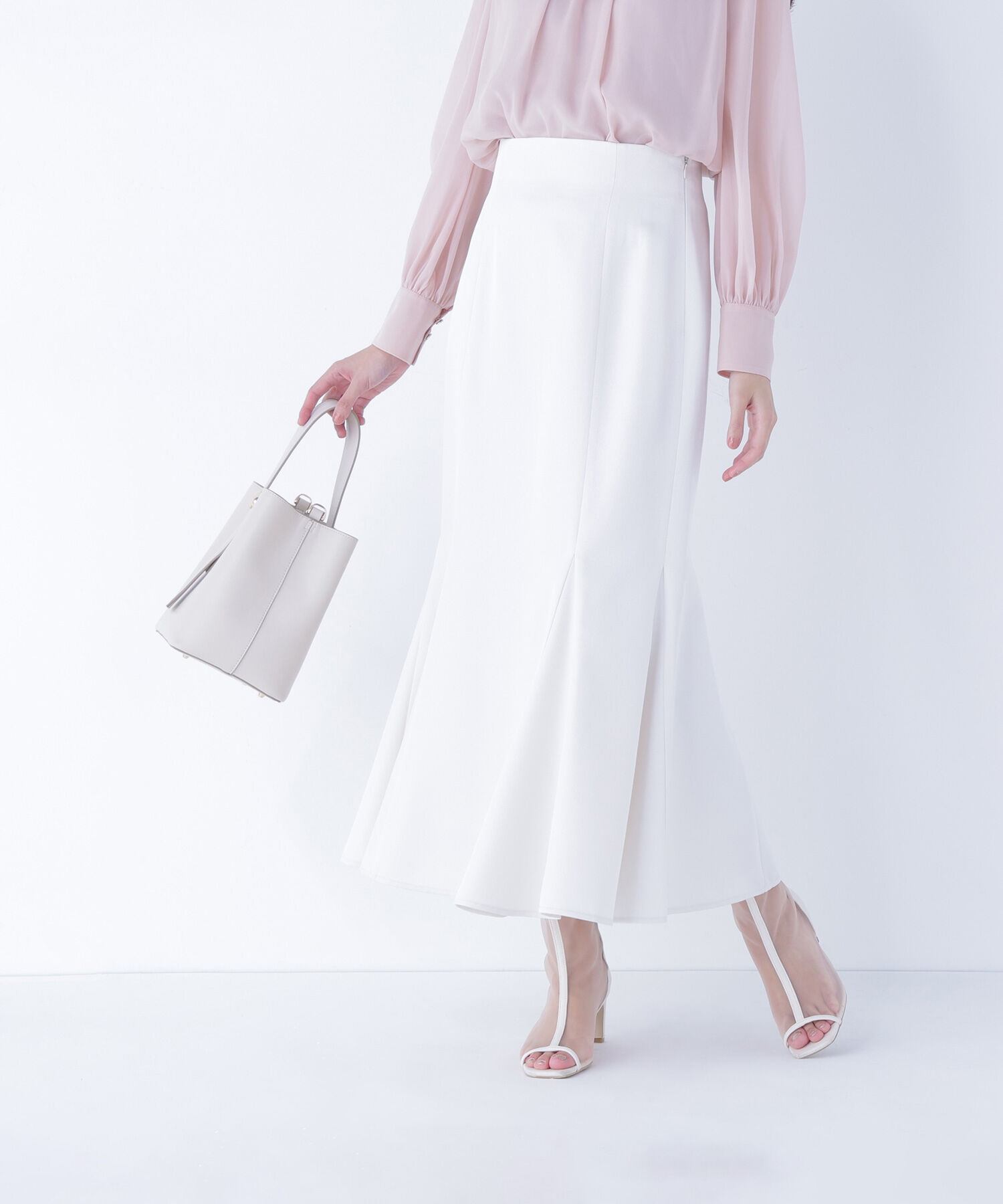  「ヘム切替マーメイドスカート」|スカート|