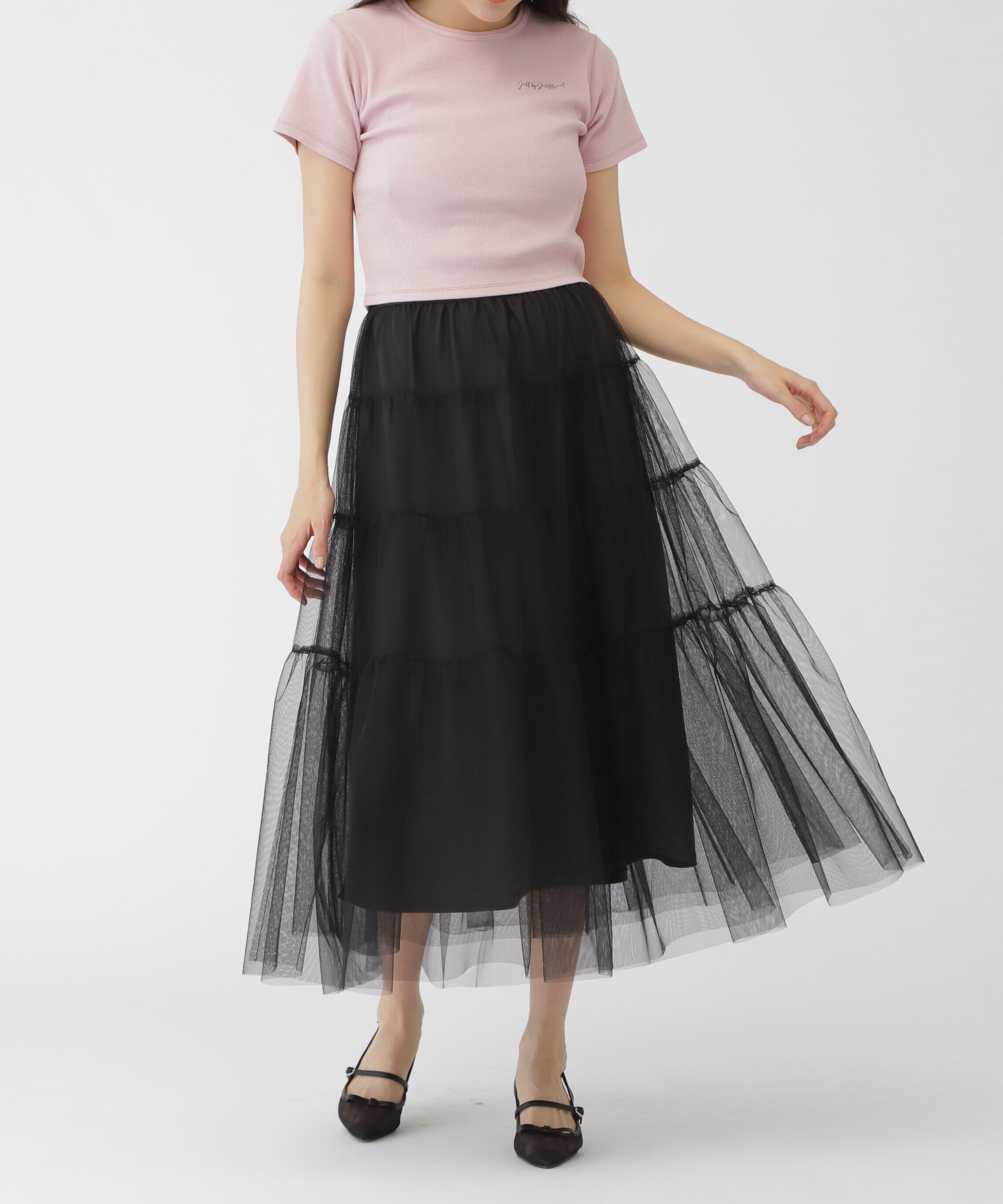  「ティアードチュールスカート」|スカート|
