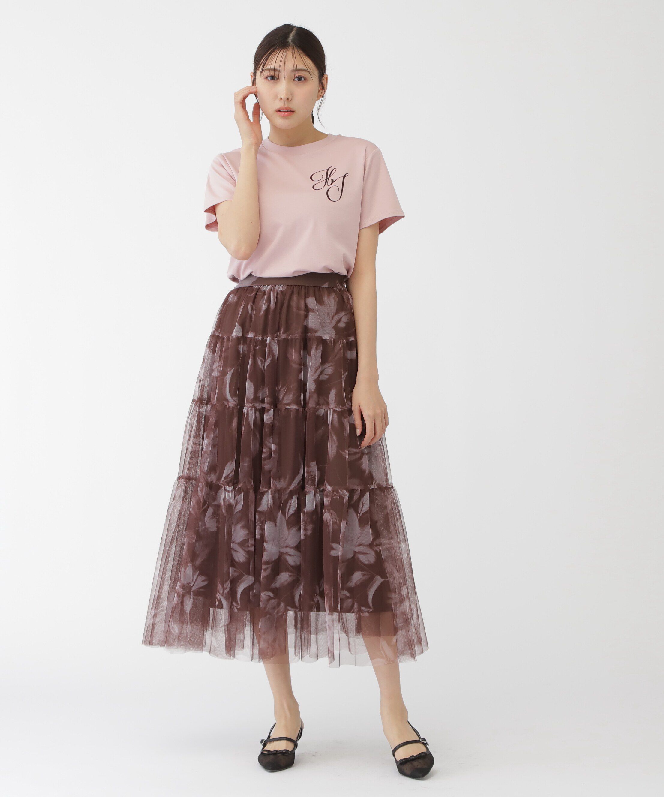  「ティアードチュールスカート」|スカート|