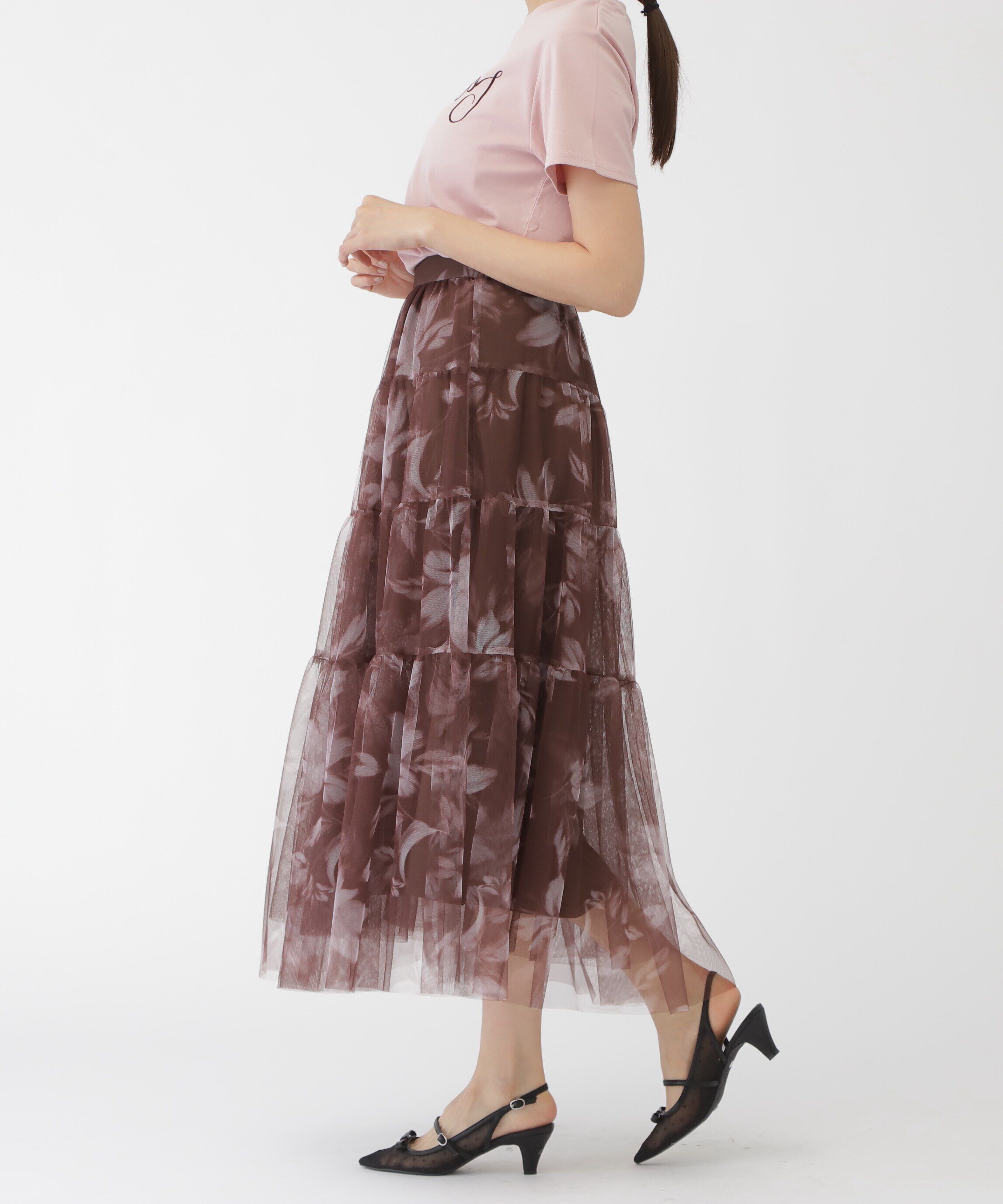  「ティアードチュールスカート」|スカート|