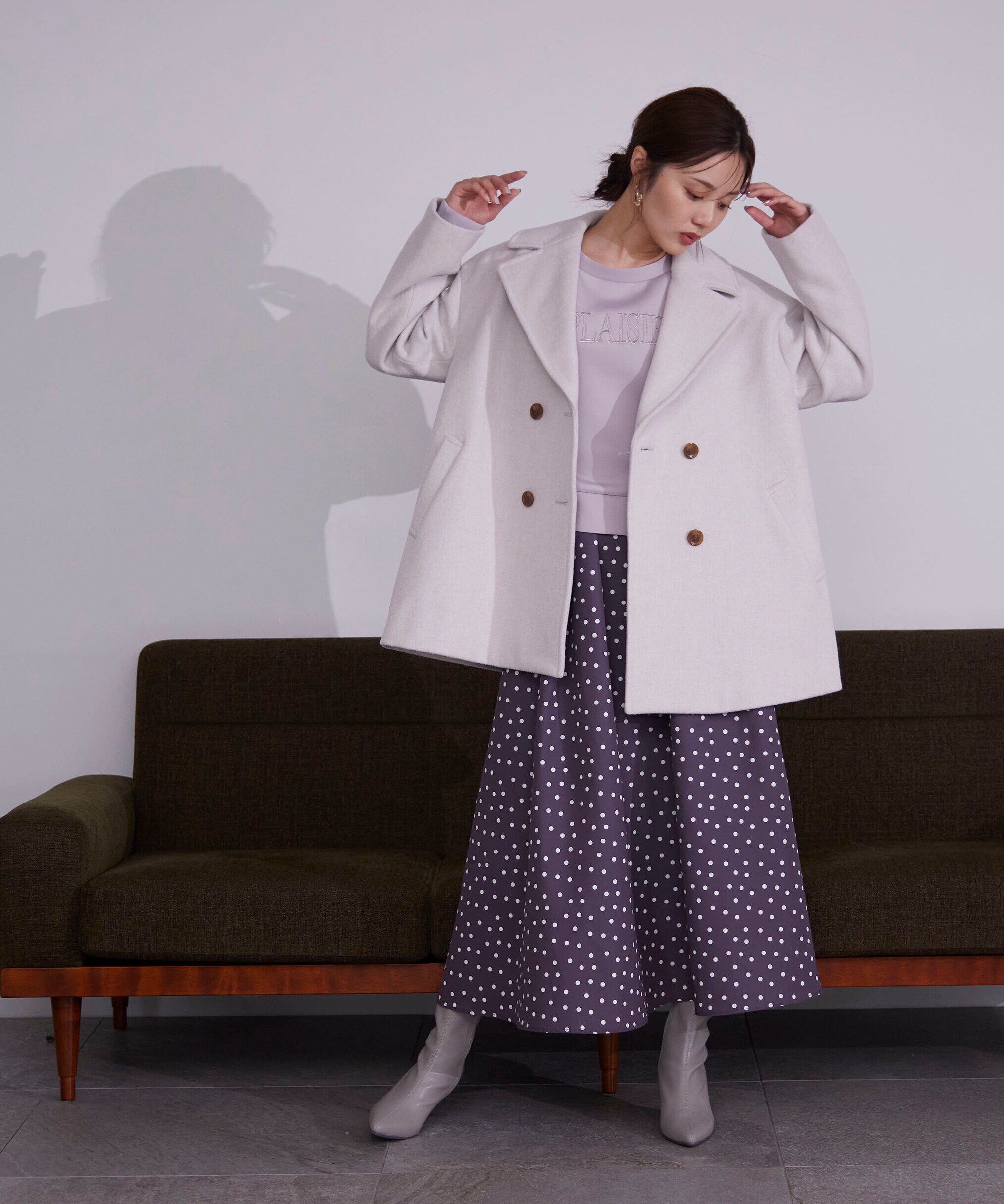 PROPORTION BODY DRESSING「Aラインミドルコート　24AW」|その他|グレージュ