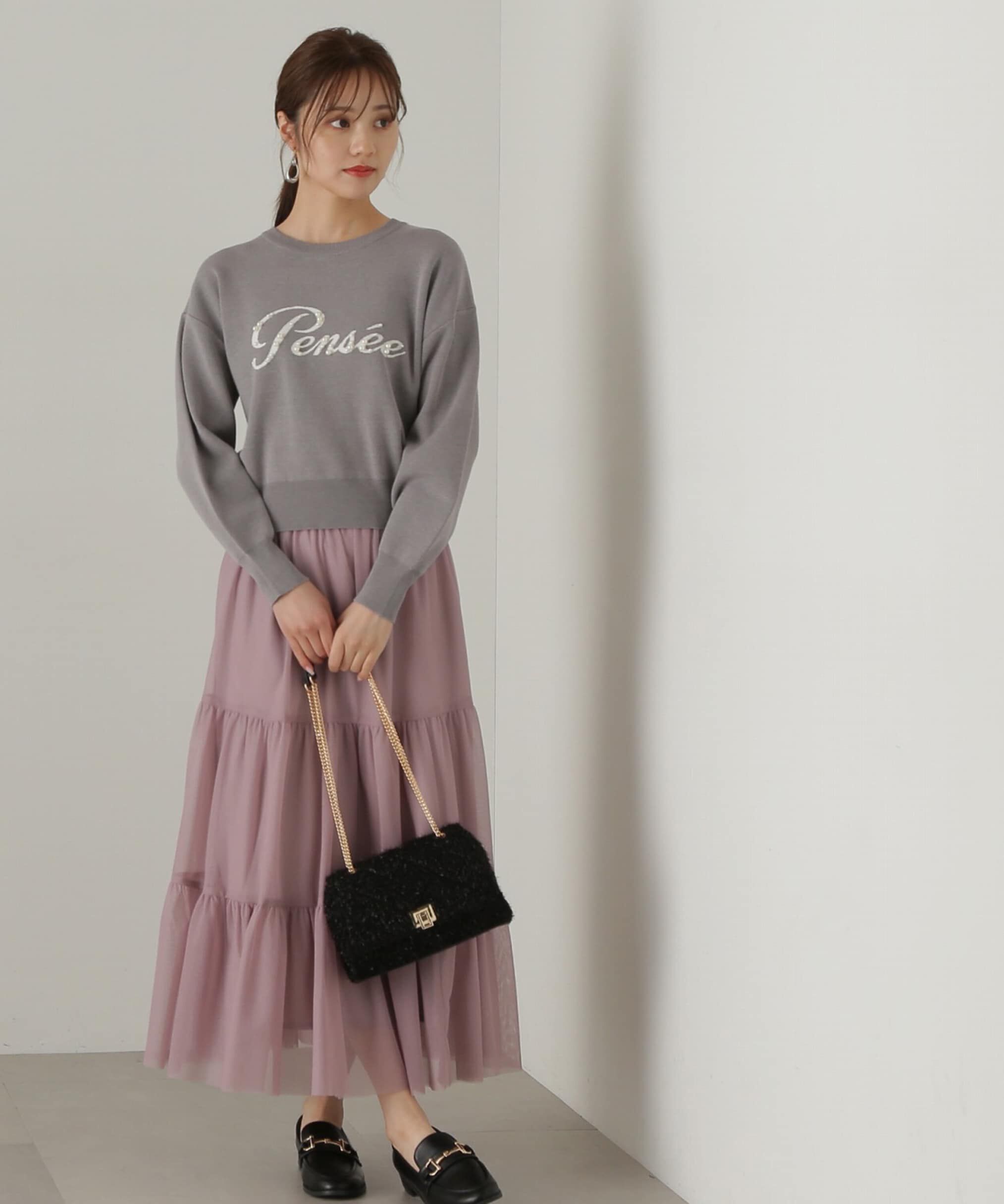 PROPORTION BODY DRESSING「パールロゴニット　WEB限定カラー：ブラウン　24AW」|ニット・セーター|