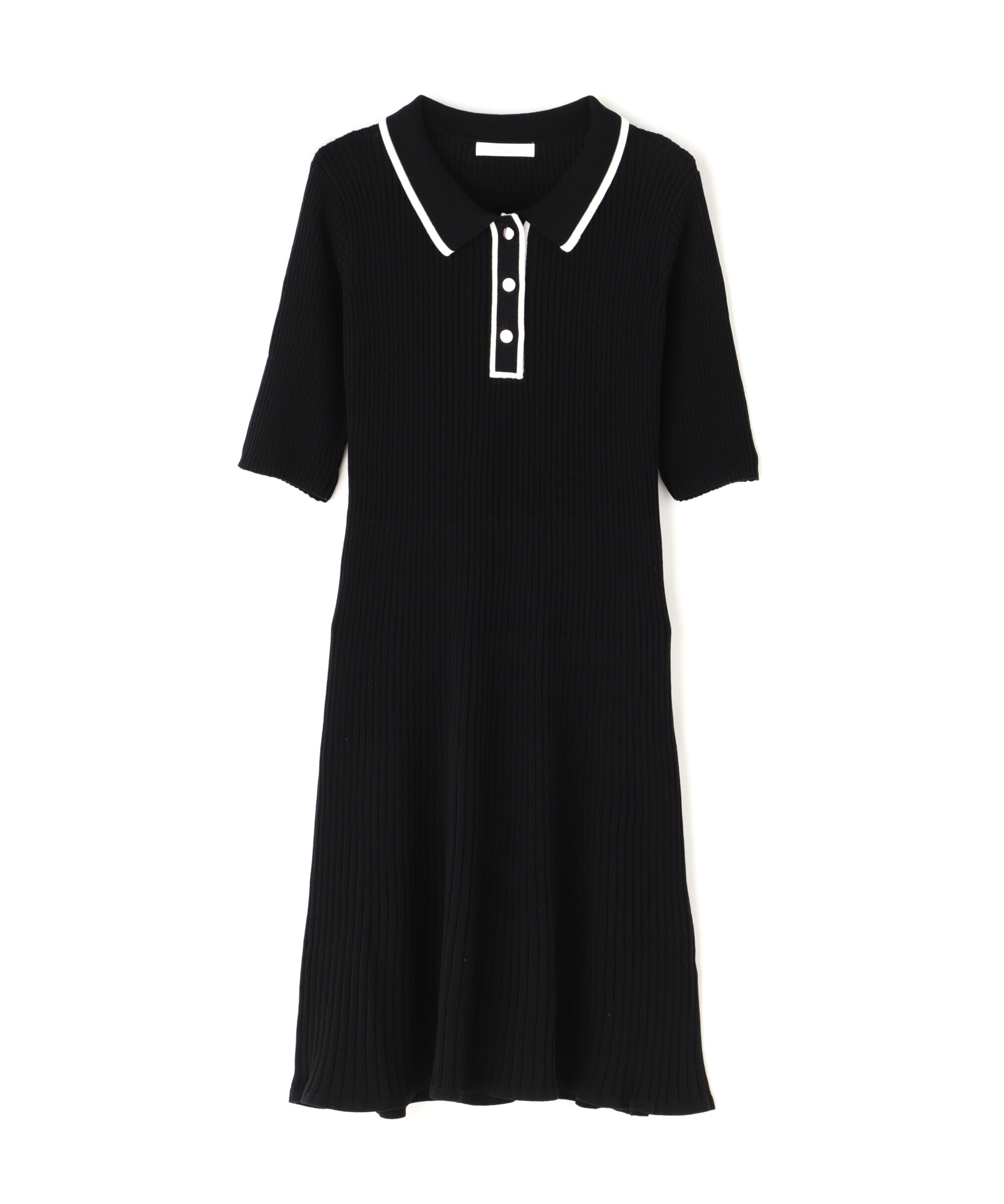 PROPORTION BODY DRESSING「ポロ襟リブミニニットワンピース」|ワンピース|