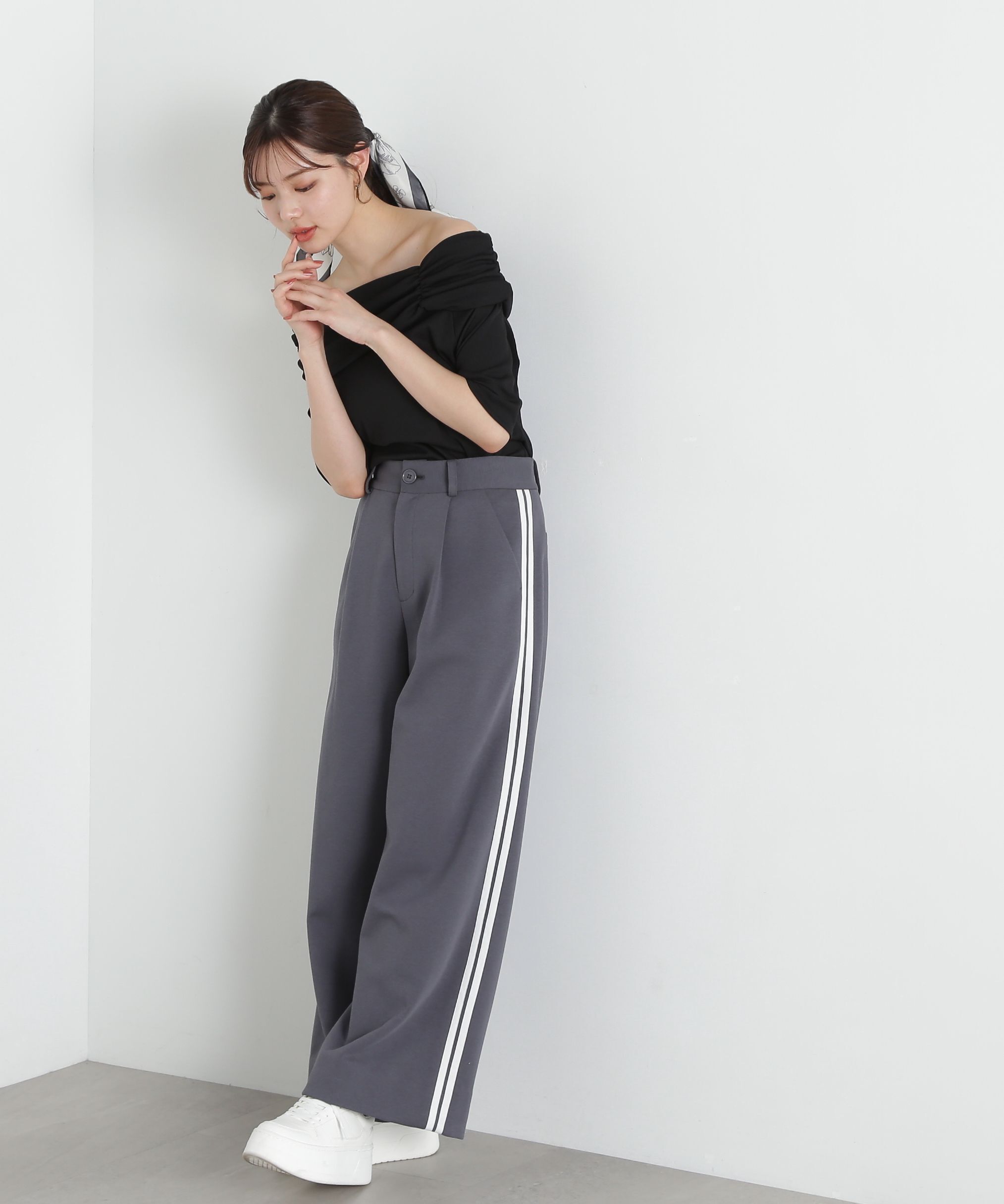 PROPORTION BODY DRESSING「デザインオフショルカットソー」|Tシャツ・カットソー|