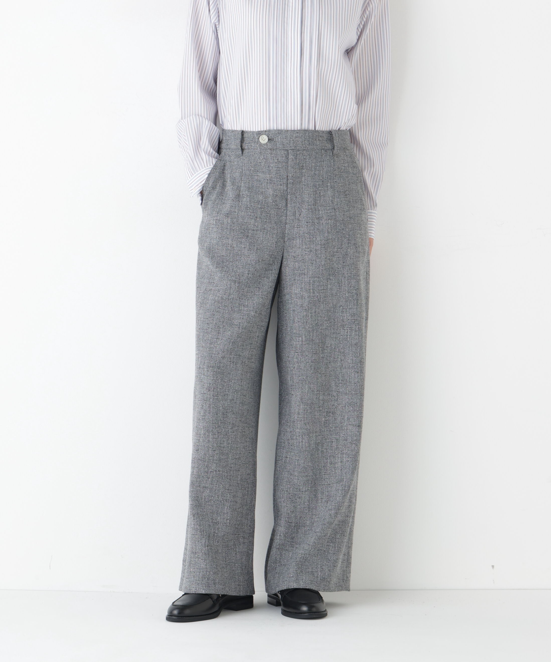  「◆ツィードフラップセミワイド」|その他|グレー