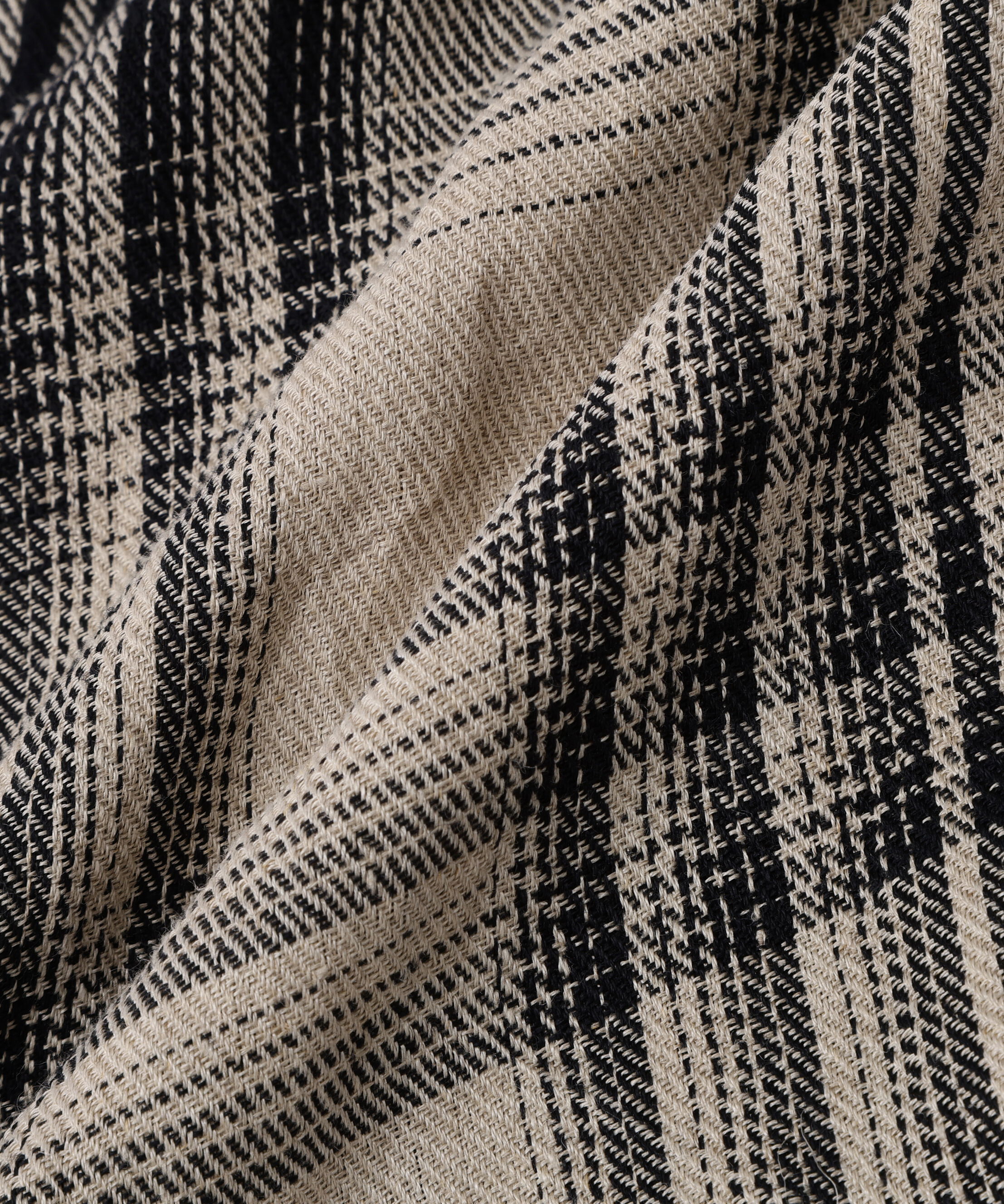  「LINEN GRAPHIC CHECK SCARF」|バンダナ・スカーフ|