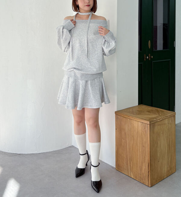 archives「【ＳＥＴ　ＵＰ対応】サーキュラースウェットミニスカート」|スカート|