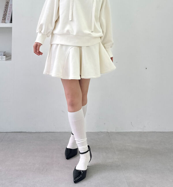 archives「【ＳＥＴ　ＵＰ対応】サーキュラースウェットミニスカート」|スカート|IVORY