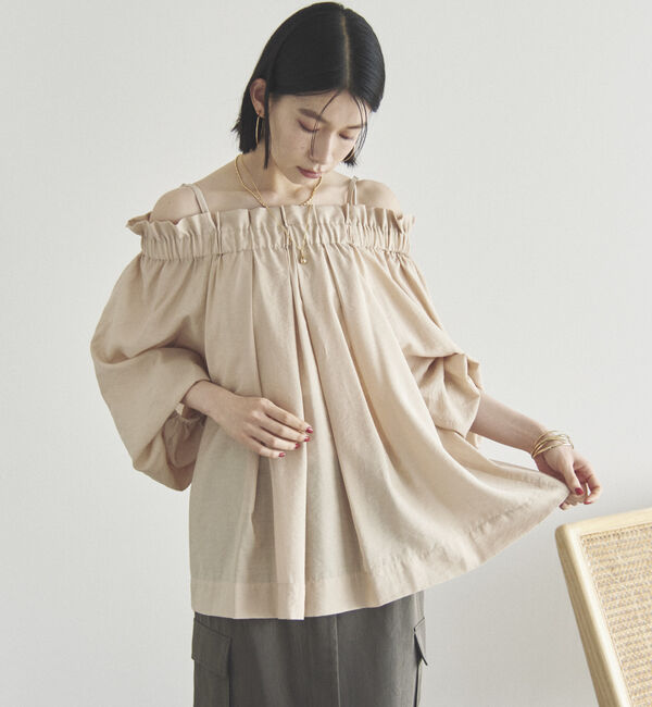 Doux archives「オフショルフリルブラウス」|シャツ・ブラウス|