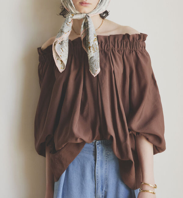 Doux archives「オフショルフリルブラウス」|シャツ・ブラウス|