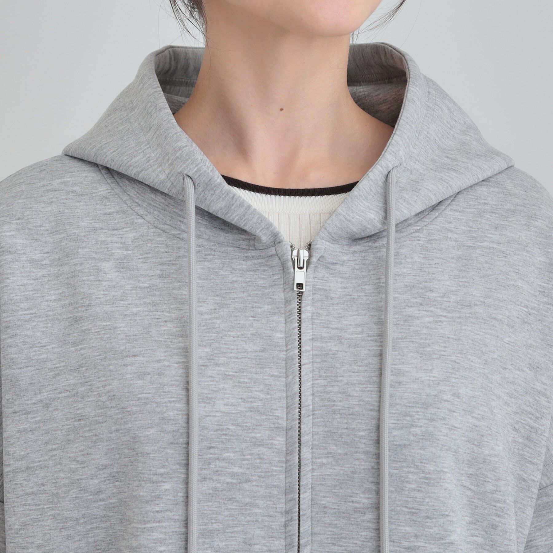 SHOO･LA･RUE「【セットアップ可/S-LL/なめらかタッチ】オーバーサイズゆるパーカ」|パーカー|