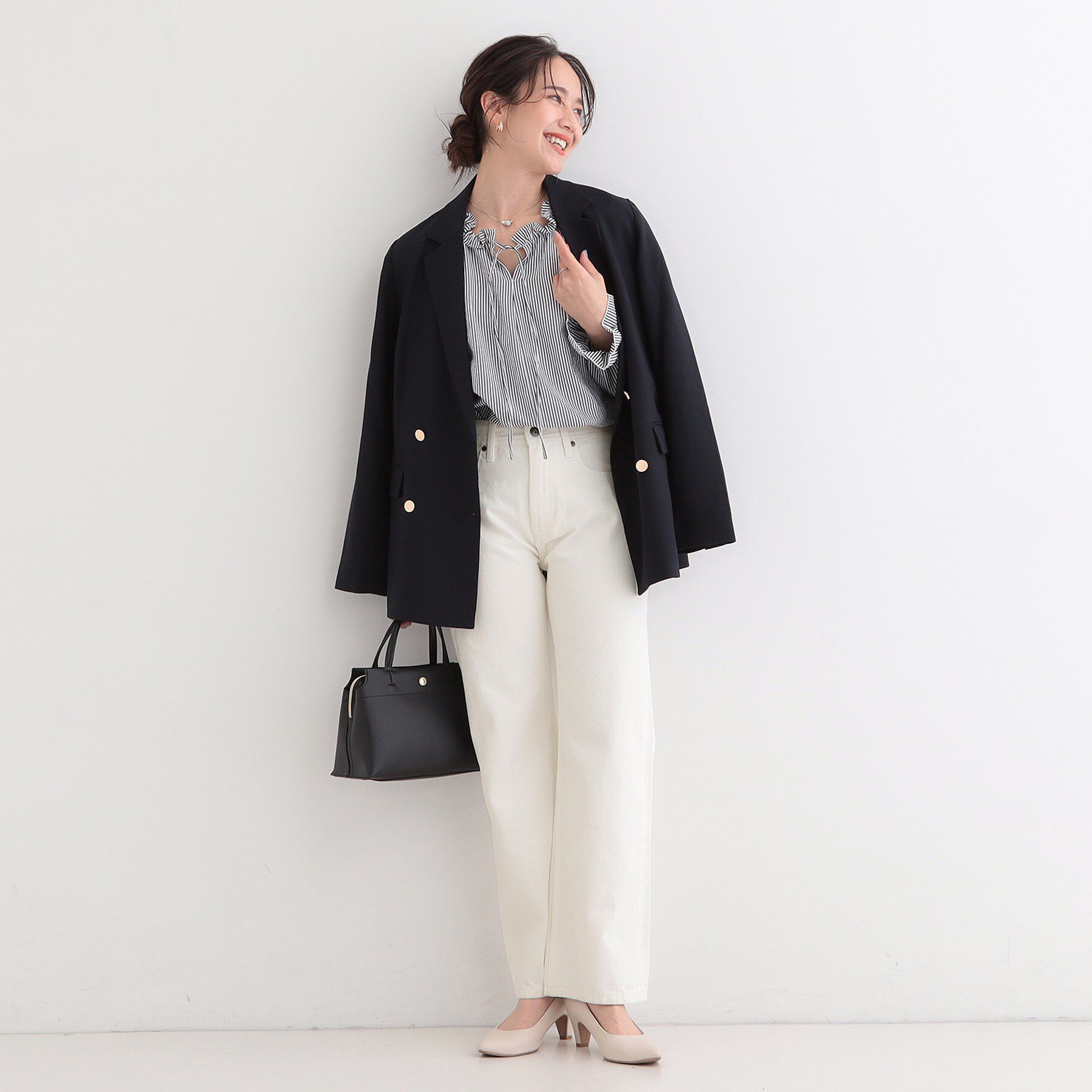 SHOO･LA･RUE「【SHOO・LA・RUE DENIM】程よいゆとりの ストレートパンツ」|デニム|