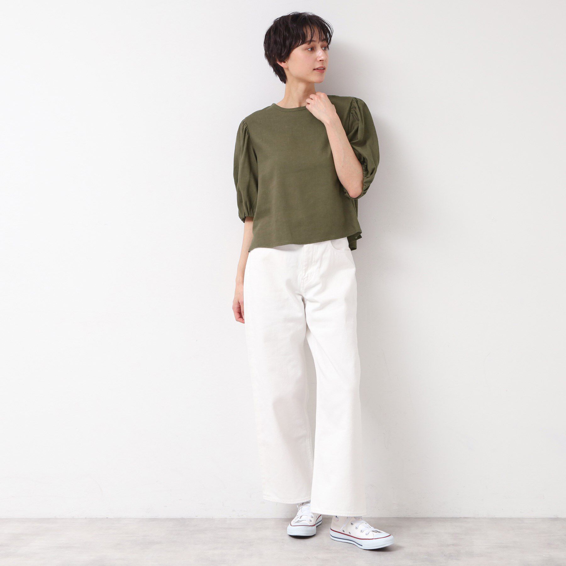 Dessin「【洗える】パフスリーブブラウス（XS～L）」|シャツ・ブラウス|