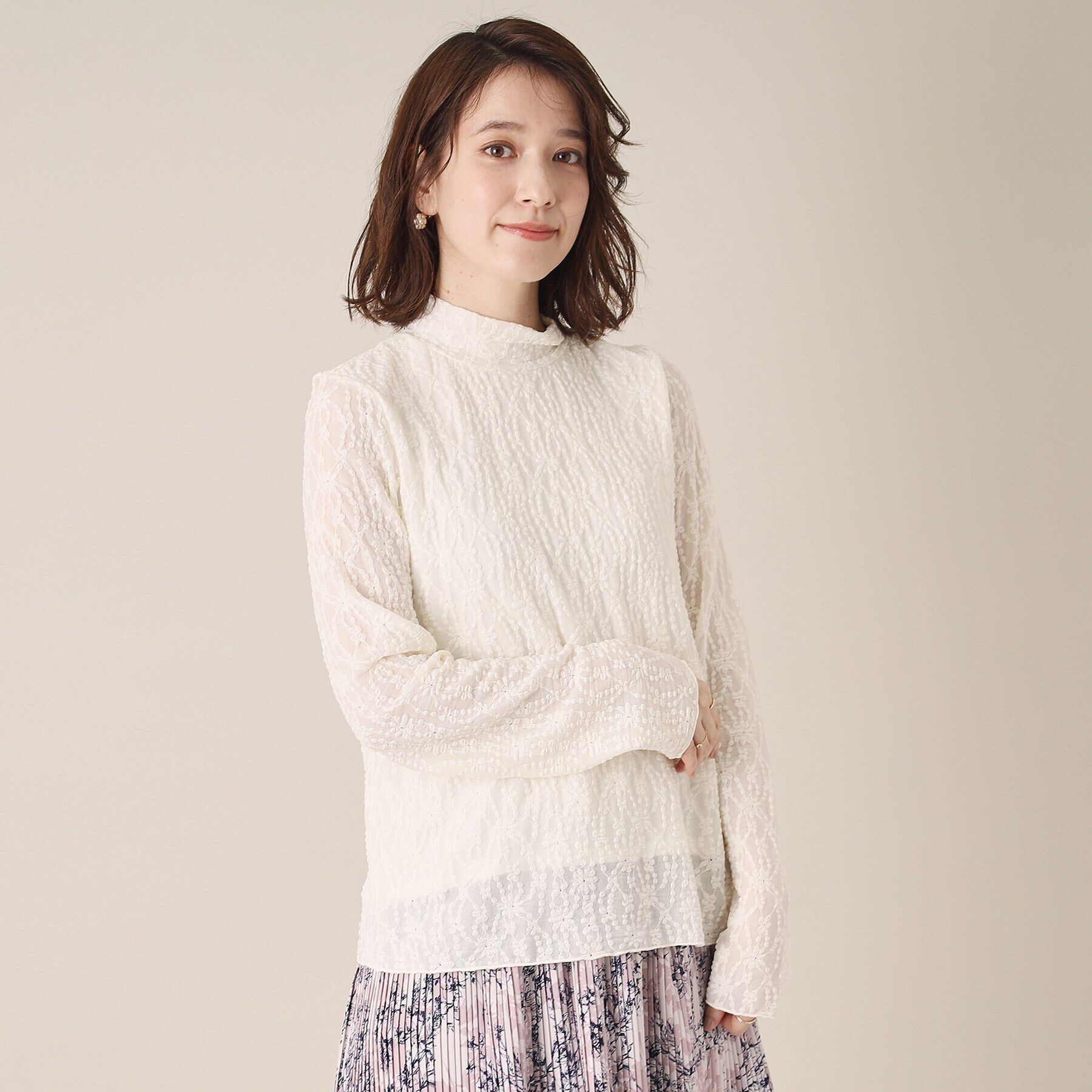 ITS&rsquo;DEMO「【洗濯機OK】レースプルオーバー」|Tシャツ・カットソー|