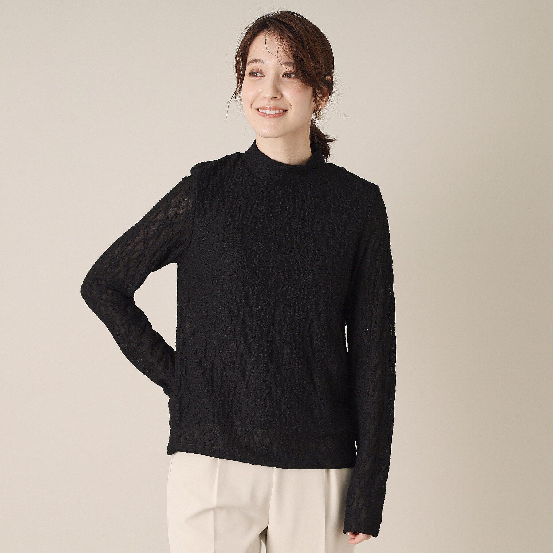 ITS&rsquo;DEMO「【洗濯機OK】レースプルオーバー」|Tシャツ・カットソー|