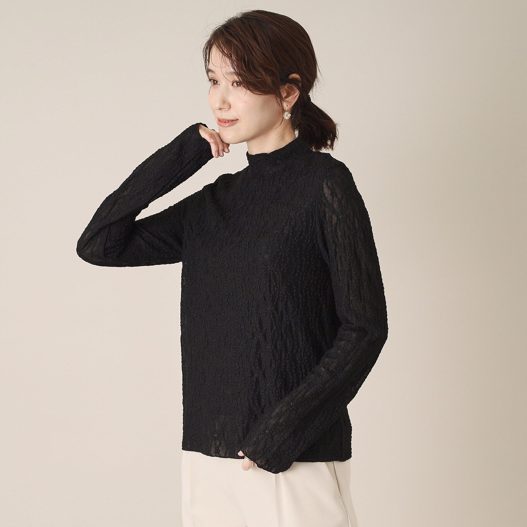 ITS&rsquo;DEMO「【洗濯機OK】レースプルオーバー」|Tシャツ・カットソー|