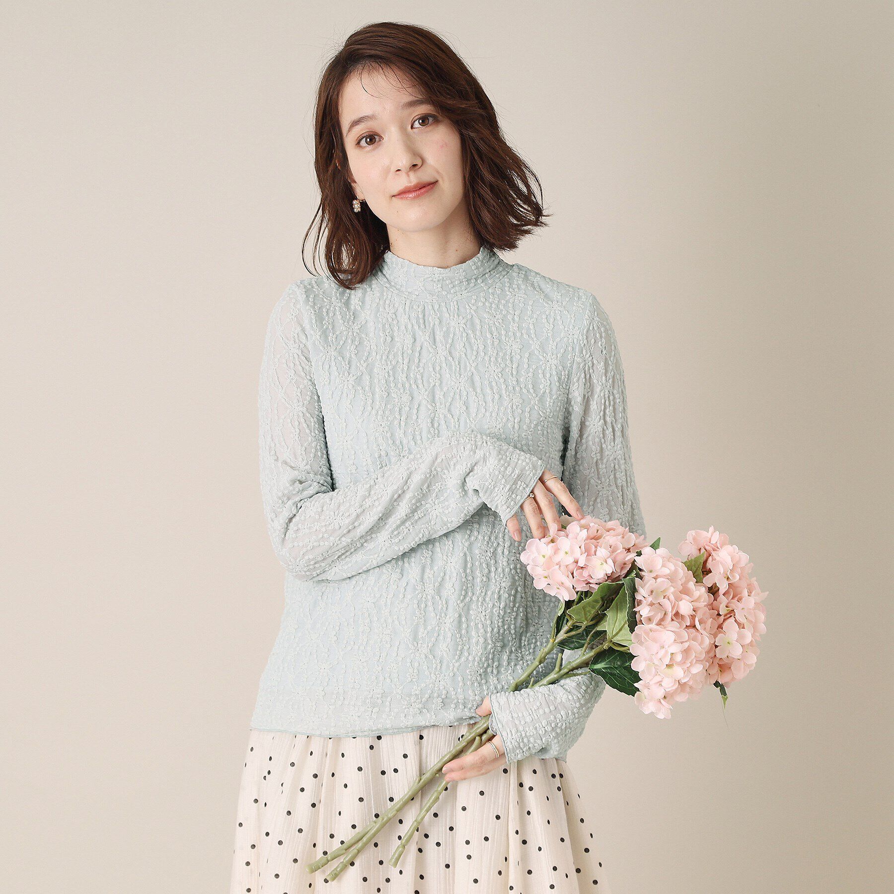 ITS&rsquo;DEMO「【洗濯機OK】レースプルオーバー」|Tシャツ・カットソー|