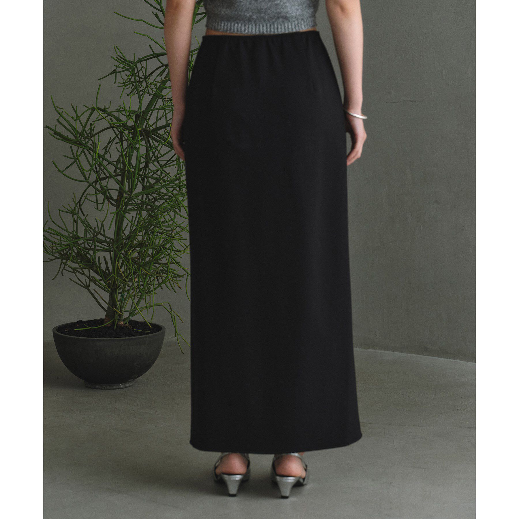 CODE A「slit jersey maxi skirt」|スカート|