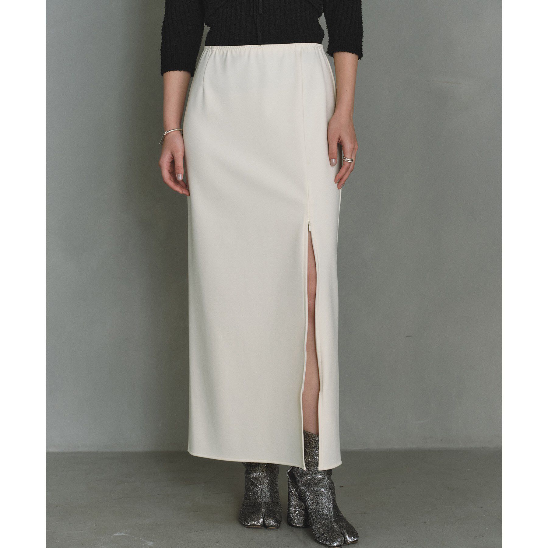 CODE A「slit jersey maxi skirt」|スカート|