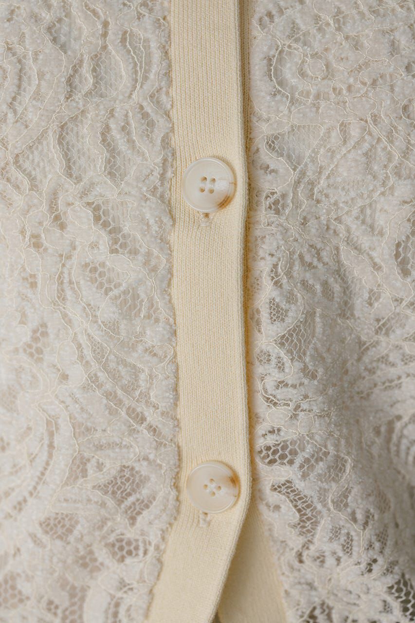 STYLEMIXER「ニュアンスレースニットカーデ」|ニット・セーター|