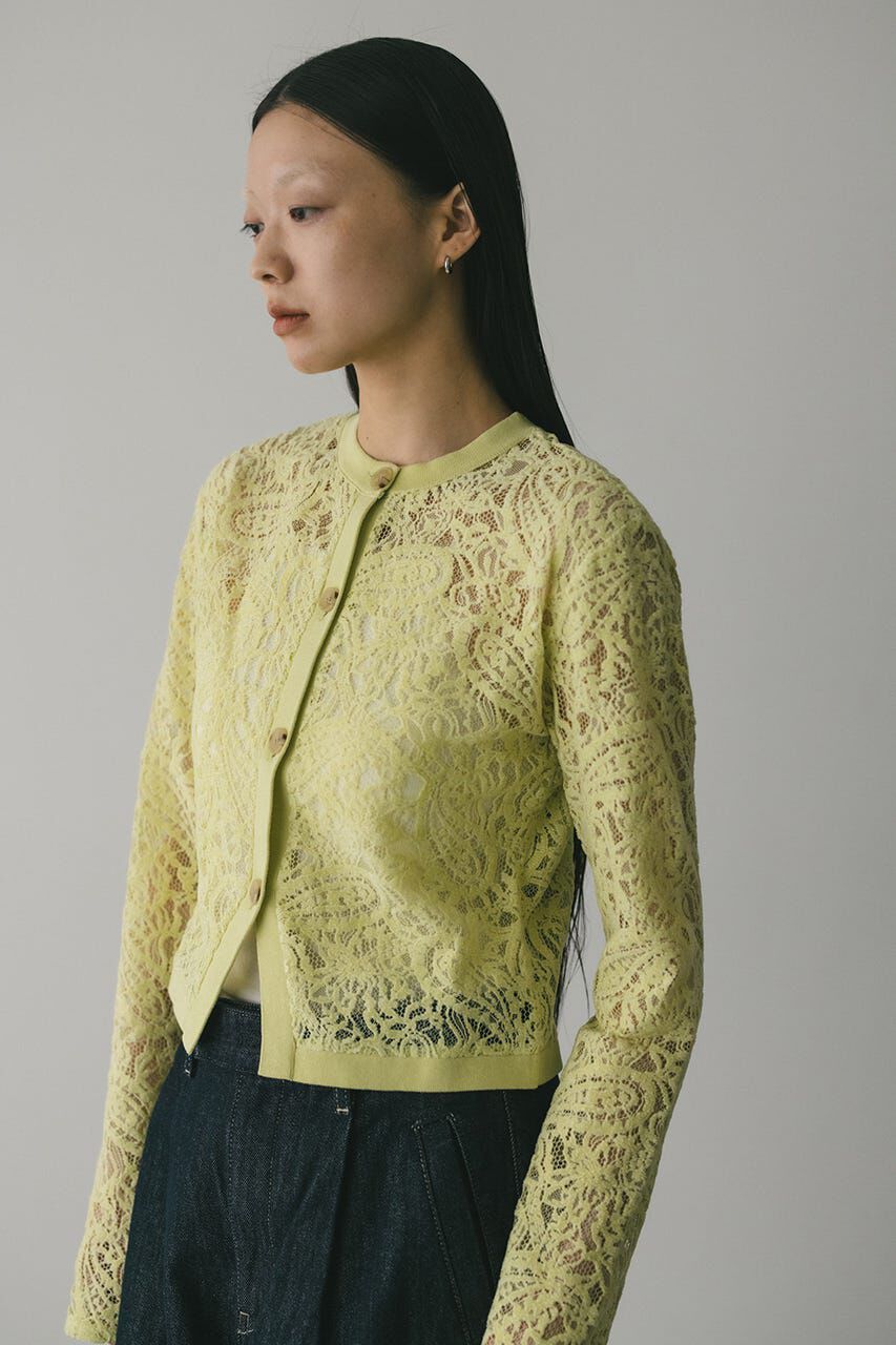 STYLEMIXER「ニュアンスレースニットカーデ」|ニット・セーター|