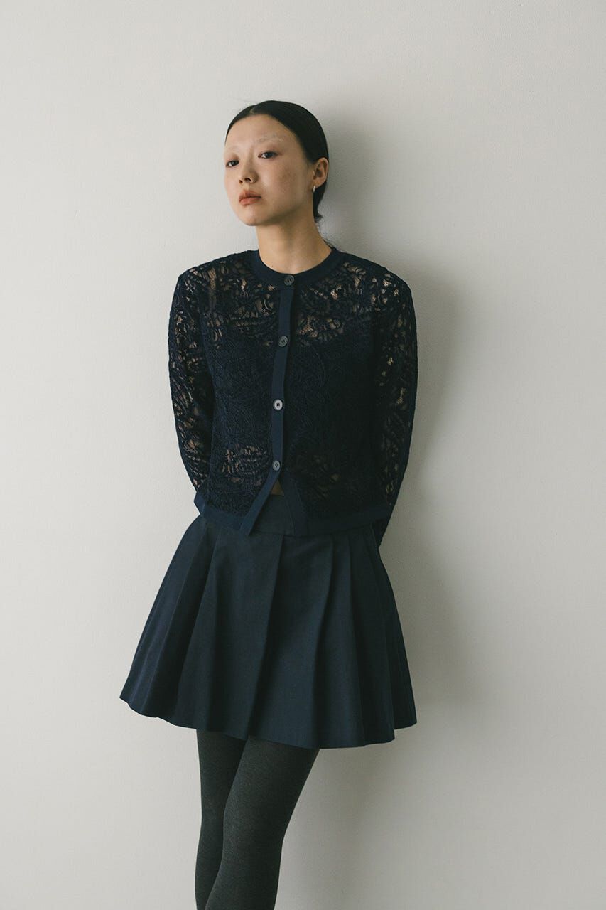 STYLEMIXER「ニュアンスレースニットカーデ」|ニット・セーター|