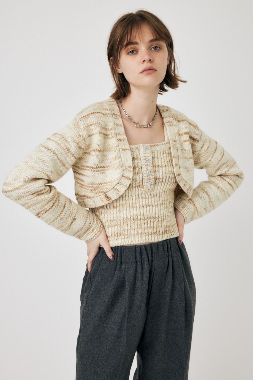 MOUSSY「KNIT BOLERO セット」|ニット・セーター|