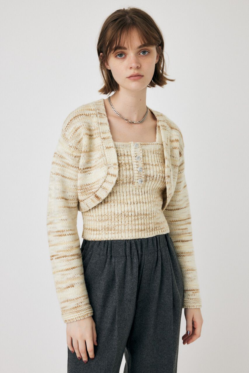 MOUSSY「KNIT BOLERO セット」|ニット・セーター|