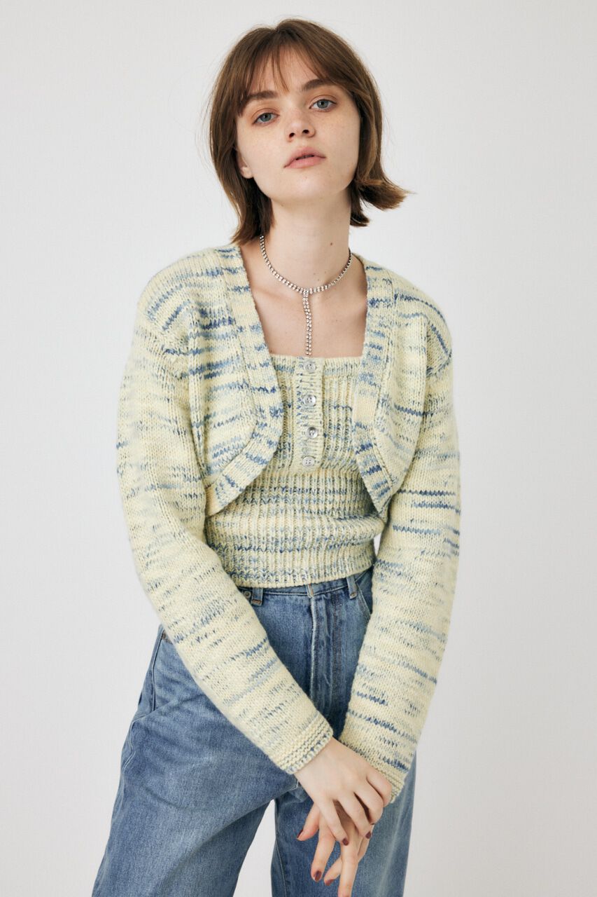 MOUSSY「KNIT BOLERO セット」|ニット・セーター|