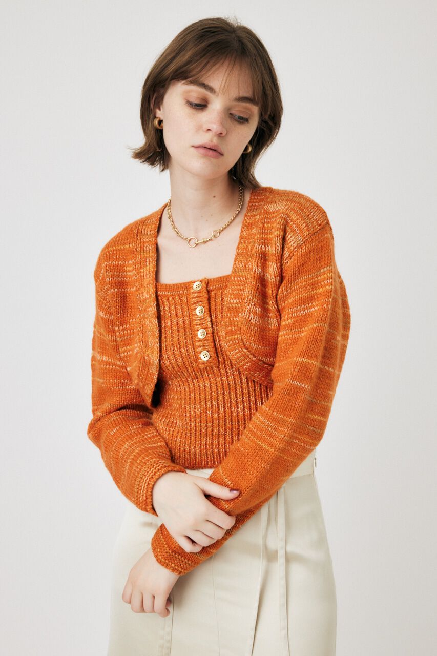 MOUSSY「KNIT BOLERO セット」|ニット・セーター|