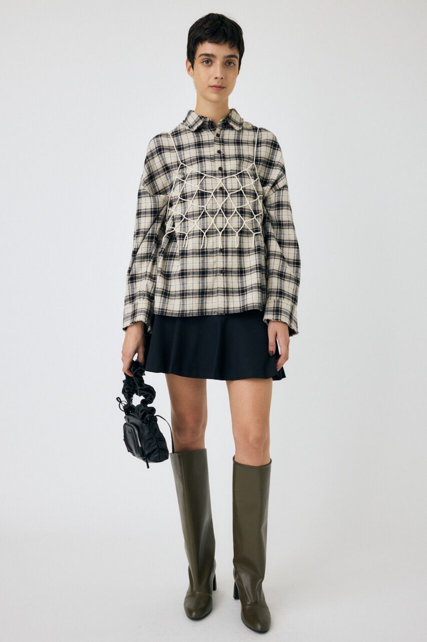 MOUSSY「RANDOM CHECK ミニスカート」|スカート|D/NVY3