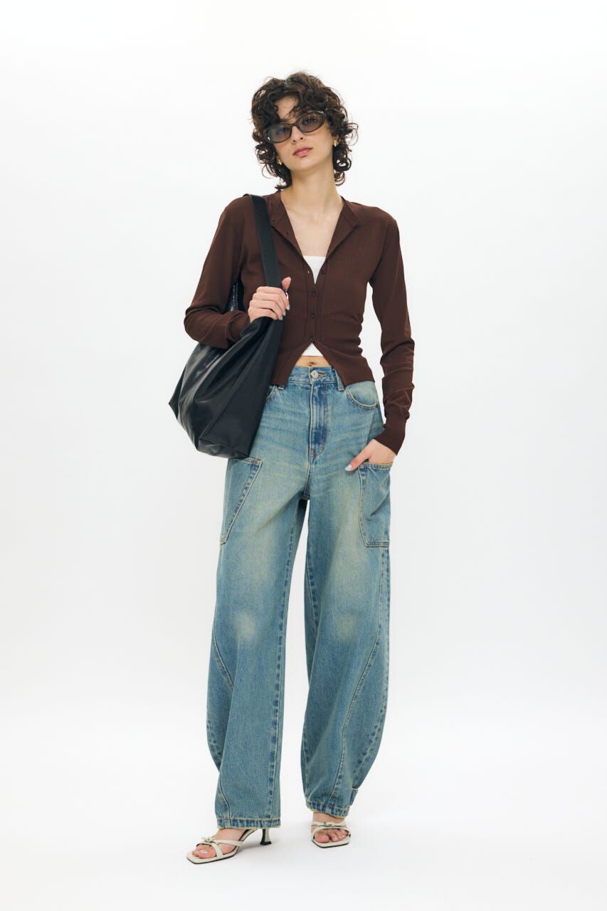 MOUSSY「COLOR STITCH カーディガン」|カーディガン|