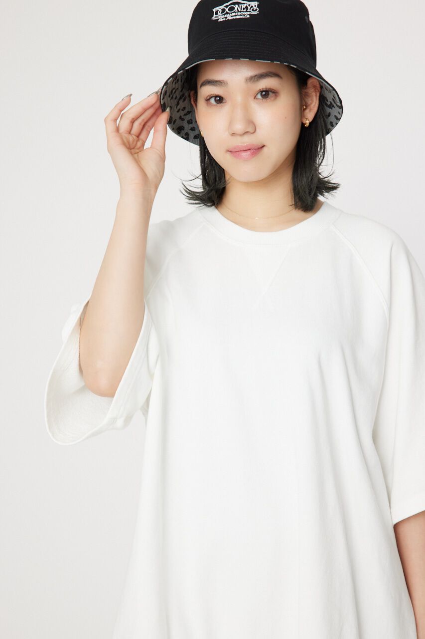 RODEO CROWNS「ミニ裏毛ピグメントビッグスウェットチュニック」|ワンピース|