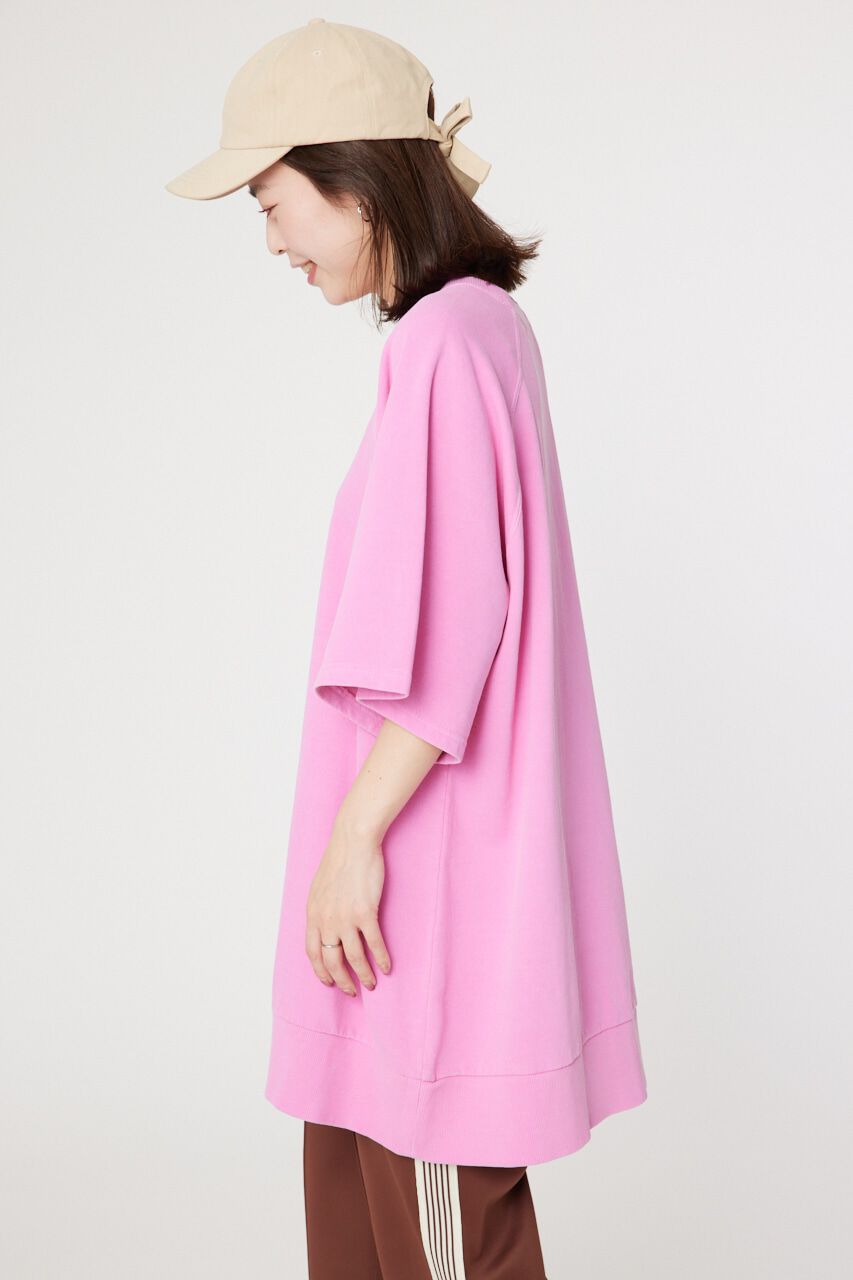 RODEO CROWNS「ミニ裏毛ピグメントビッグスウェットチュニック」|ワンピース|