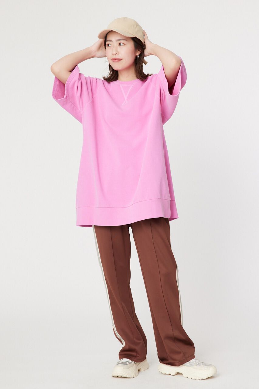 RODEO CROWNS「ミニ裏毛ピグメントビッグスウェットチュニック」|ワンピース|