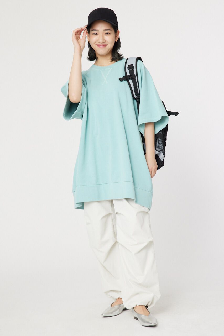 RODEO CROWNS「ミニ裏毛ピグメントビッグスウェットチュニック」|ワンピース|