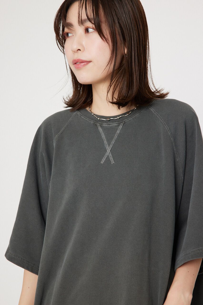 RODEO CROWNS「ミニ裏毛ピグメントビッグスウェットチュニック」|ワンピース|