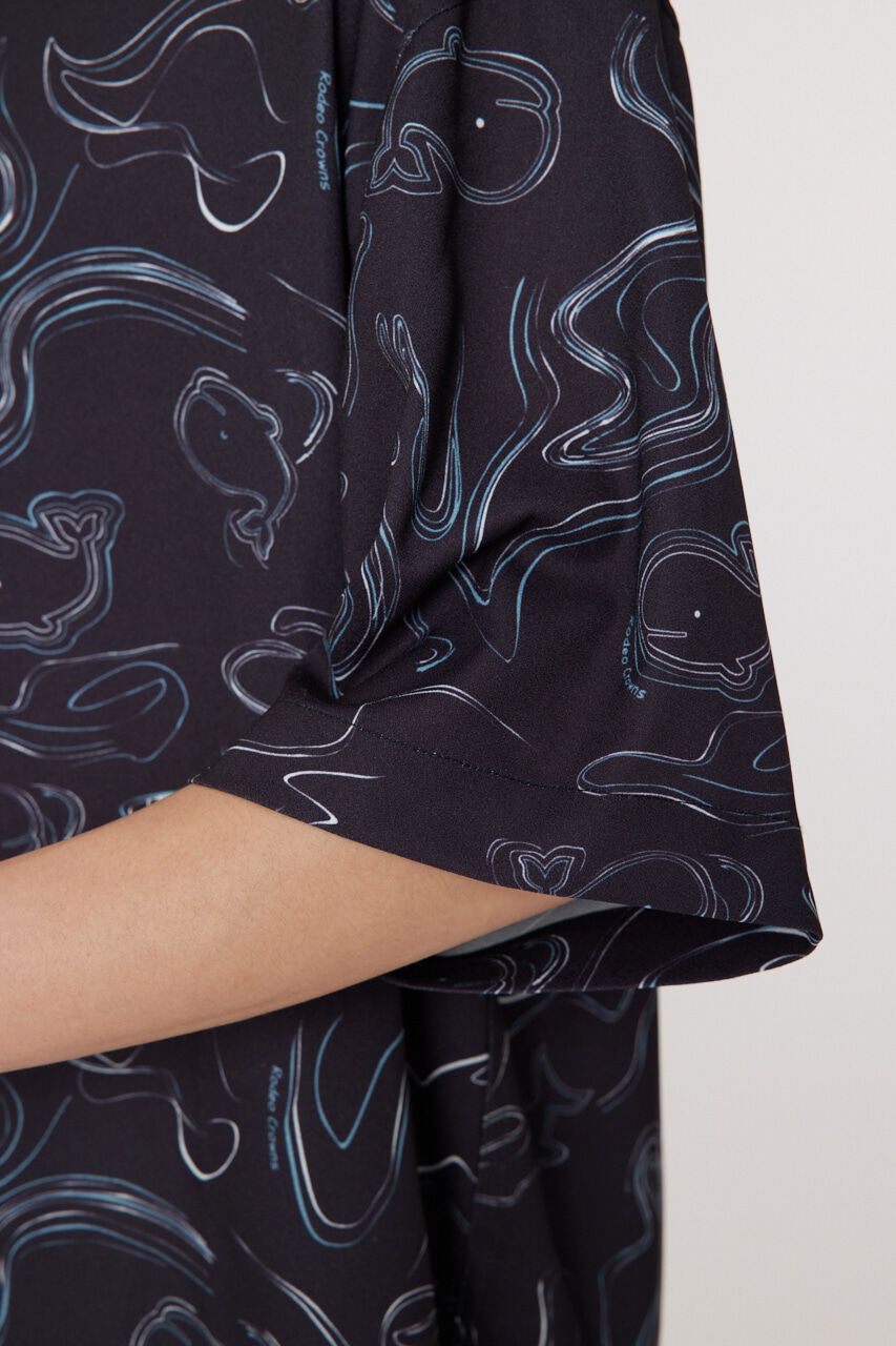 RODEO CROWNS「ホエールマーブルシャツ」|シャツ・ブラウス|