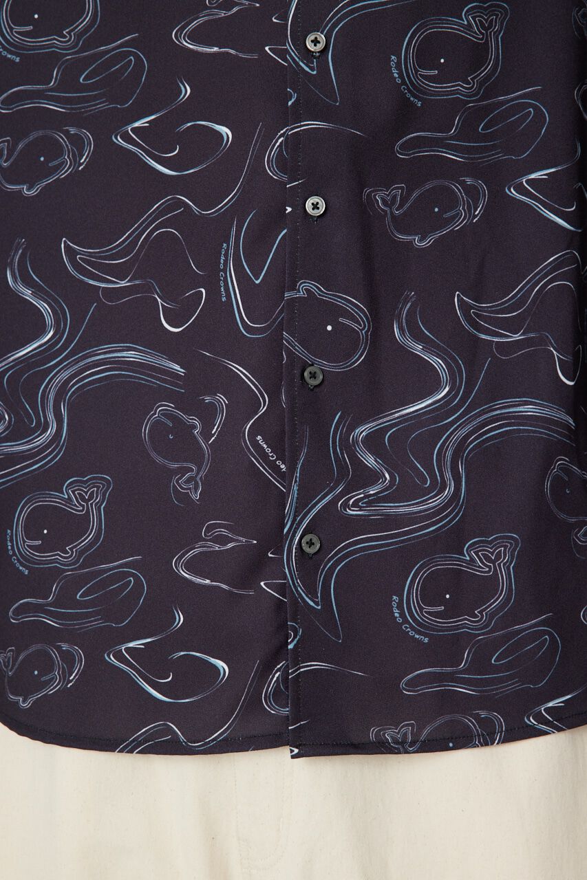 RODEO CROWNS「ホエールマーブルシャツ」|シャツ・ブラウス|