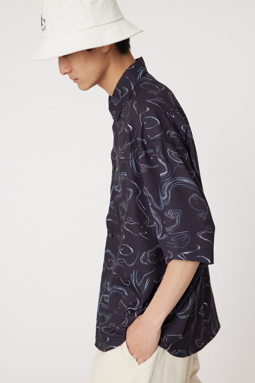 RODEO CROWNS「ホエールマーブルシャツ」|シャツ・ブラウス|