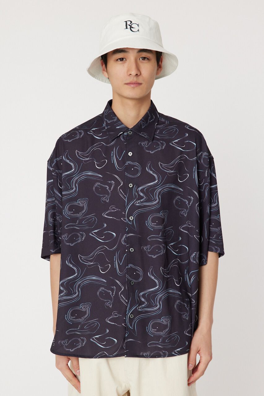 RODEO CROWNS「ホエールマーブルシャツ」|シャツ・ブラウス|